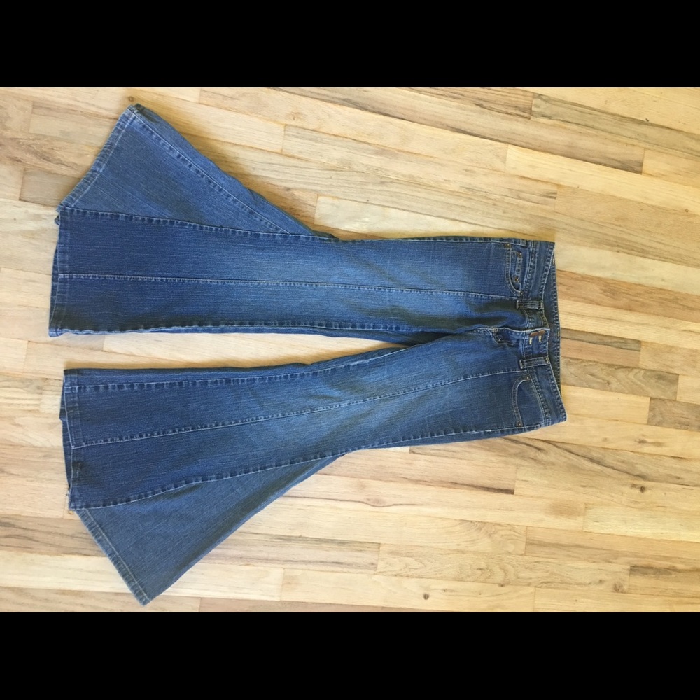 Bell Bottom Jeans UPCycled Jeans. Boho bell bottom